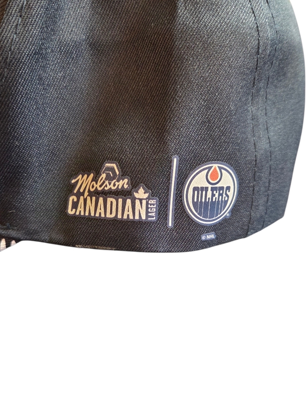 Old Time Hockey Edmonton Oilers Navy Blue Structured Baseball Cap - Picture 3 of 7